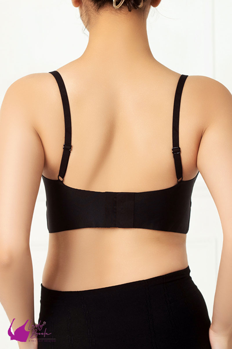 Lady Beela Premium Soft Light Padded Stretchable Waist Band Full Coverage Wide Back Straps Bra