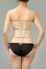 Lady Beela Nude Breathable Premium Quality with Extra Supporting Band 4 Adjustable Hooks with Boning on Front and Back Corset