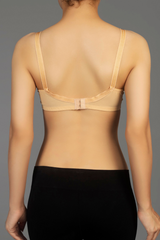 Skin - Lady Beela wire free non padded double layered full cup net bra.