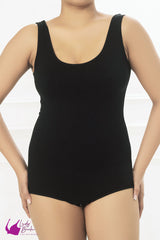 Lady Beela Cotton Bodysuit With Bra Tummy Hips Control Shape Wear